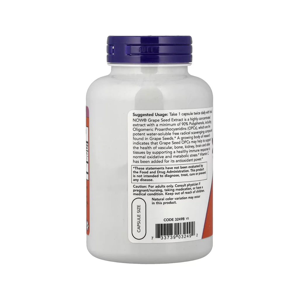 SEMILLA DE UVA 100MG 200CAPS NOW FOODS SFN
