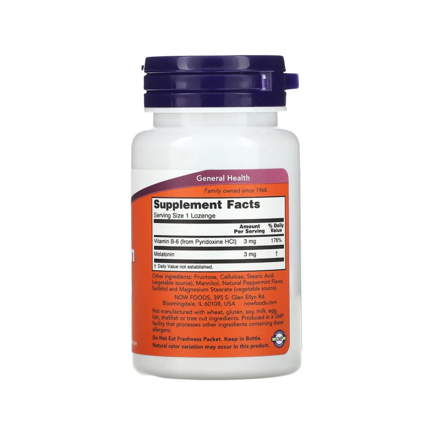 NOW FOODS MELATONIN 3mg 90 LOZ