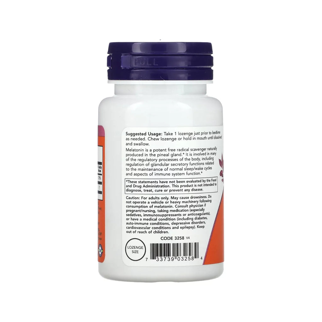 NOW FOODS MELATONIN 3mg 90 LOZ