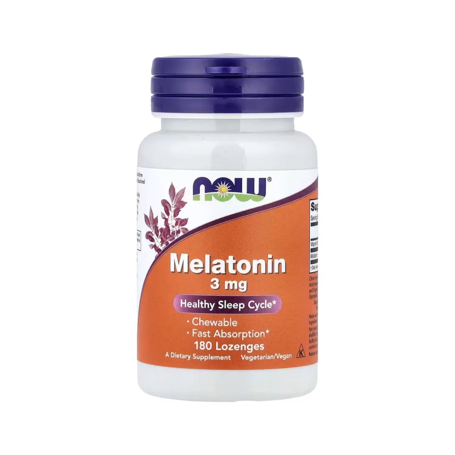 NOW FOODS MELATONIN 3mg 180 LOZ