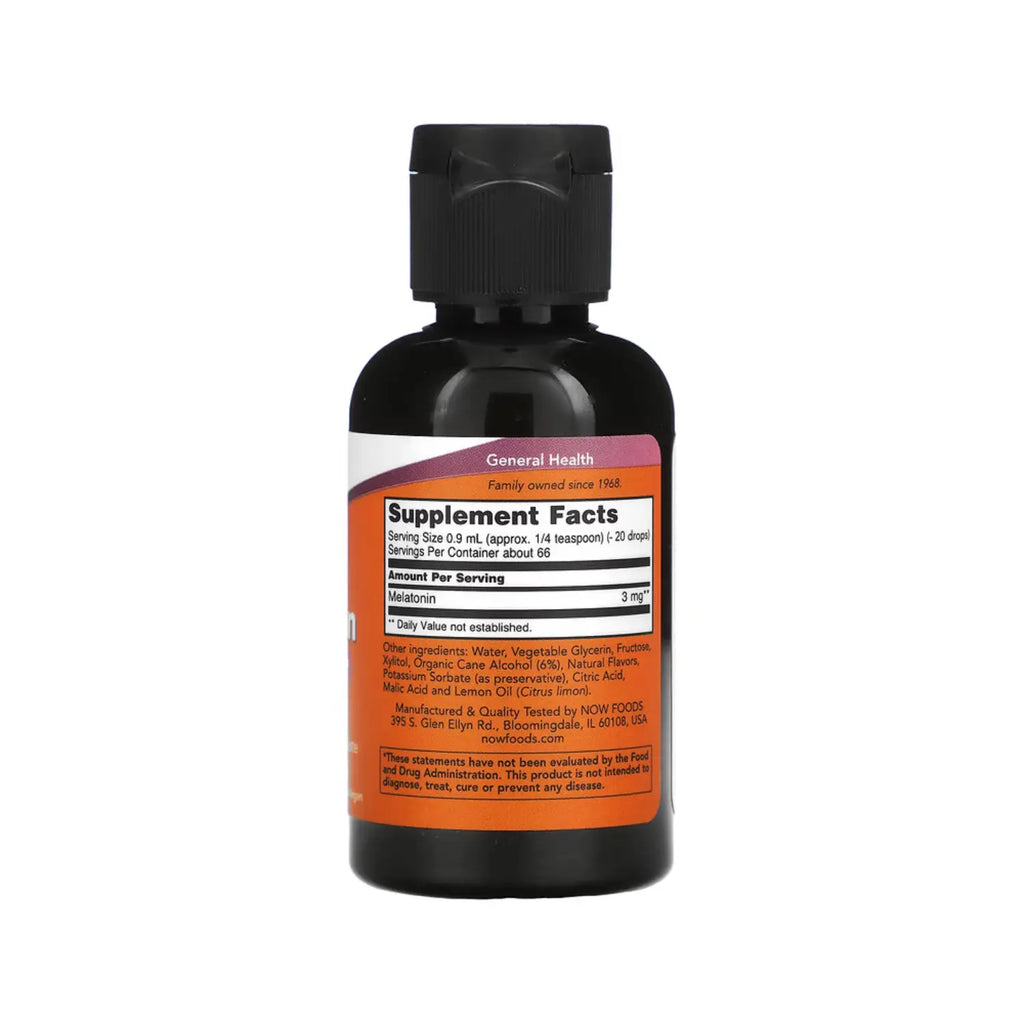 NOW FOODS MELATONINA SALUD CICLO DEL SUEÑO 59ML SFN