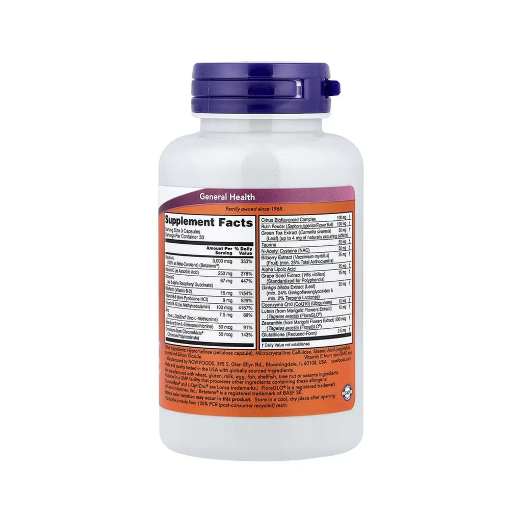NOW FOODS OCU SUPPORT 90VCAPS ANTIOXIDANTES Y VITAMINAS SFN