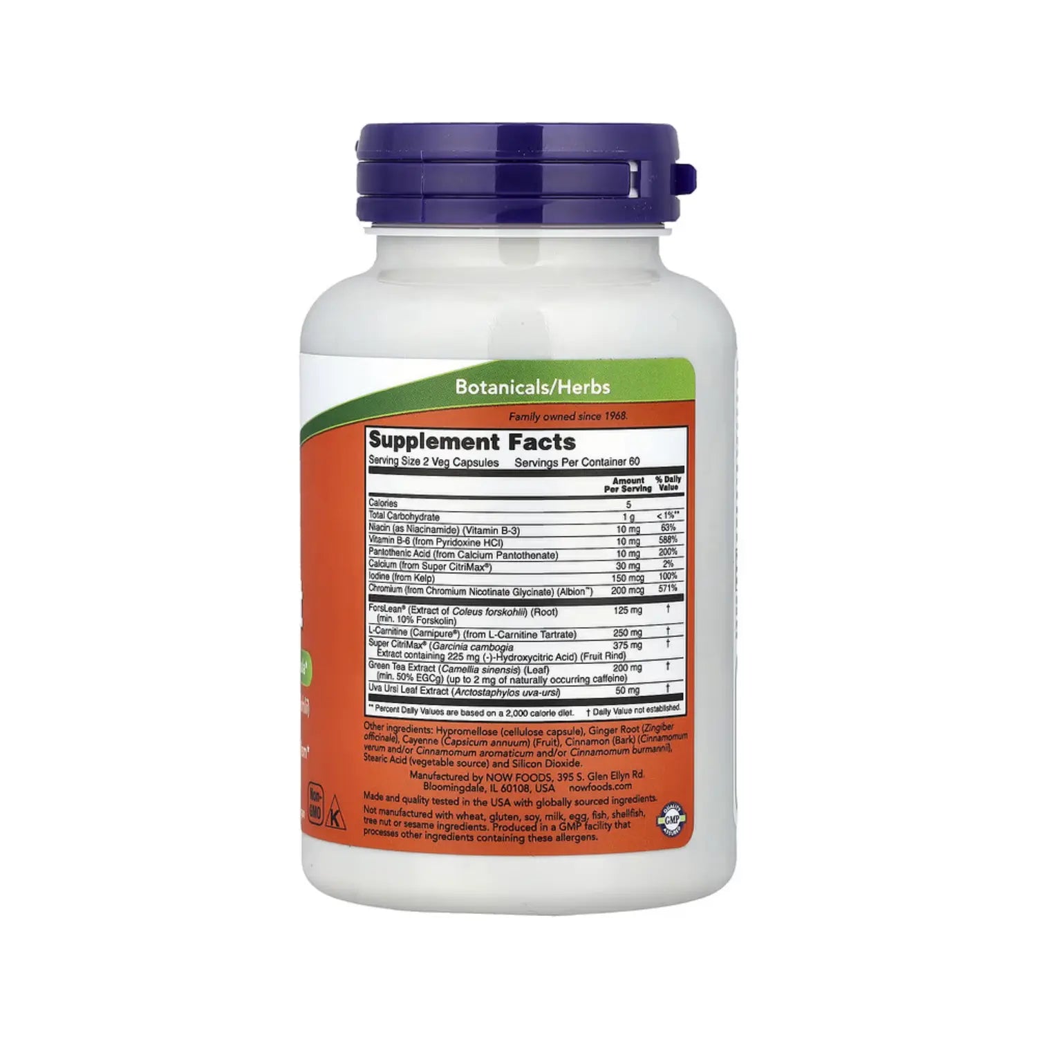 NOW FOODS DIET SUPPORT APOYO NUTRICIONAL 120VCAPS SFN
