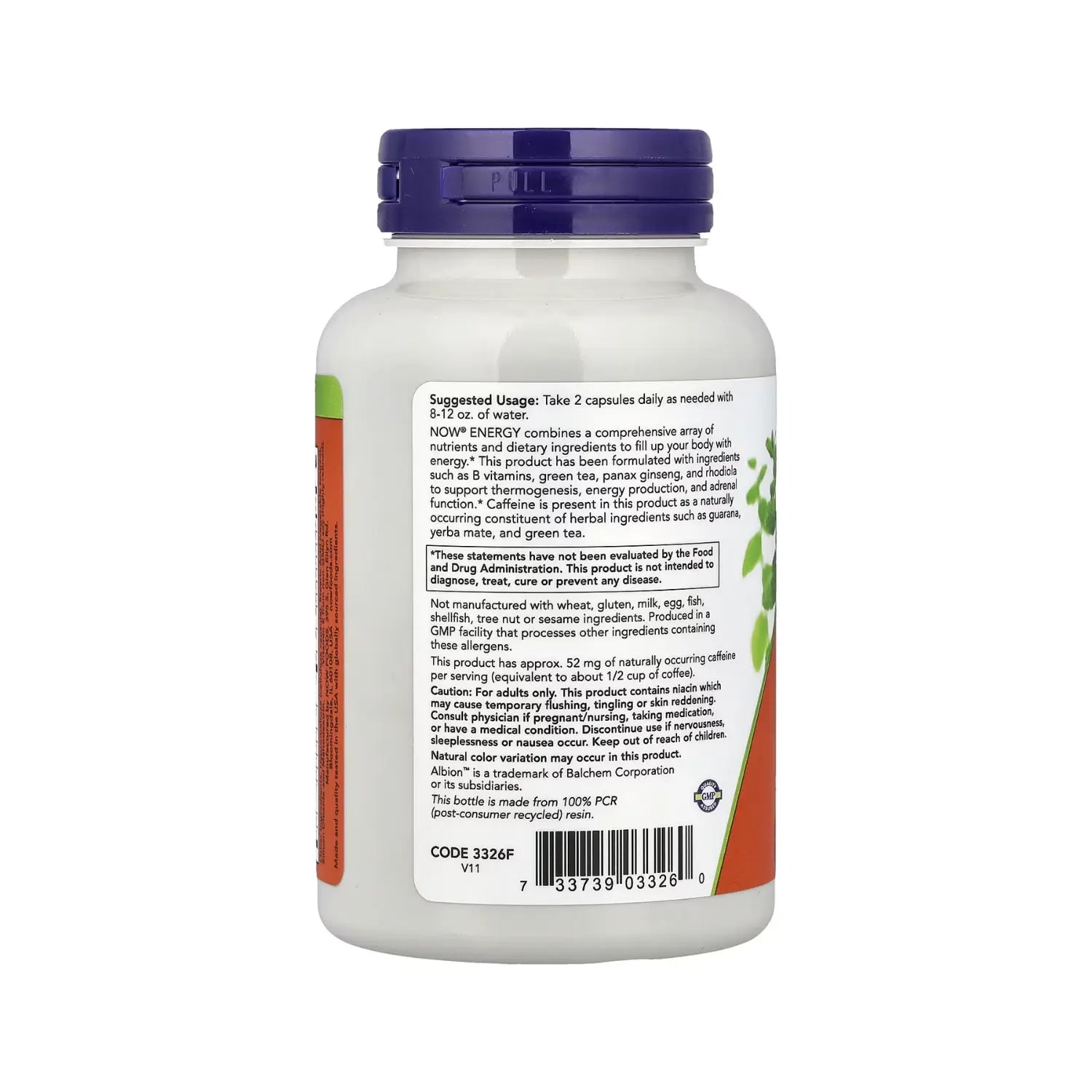 NOW FOODS ENERGY 90 VEGCAPS SFN