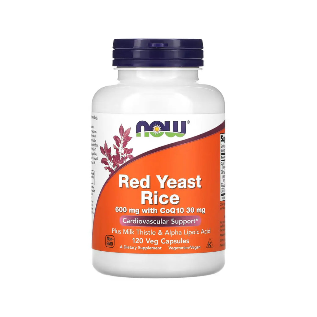 NOW FOODS ARROZ DE LEVADURA ROJA CON COQ10 120VCAPS SFN
