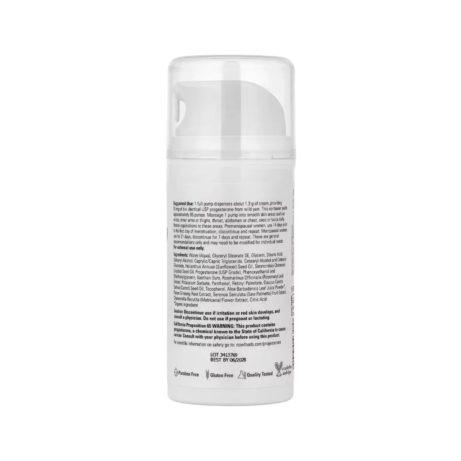 NOW FOODS SOLUTIONS CREMA EQUILIBRANTE PARA LA PIEL SFN