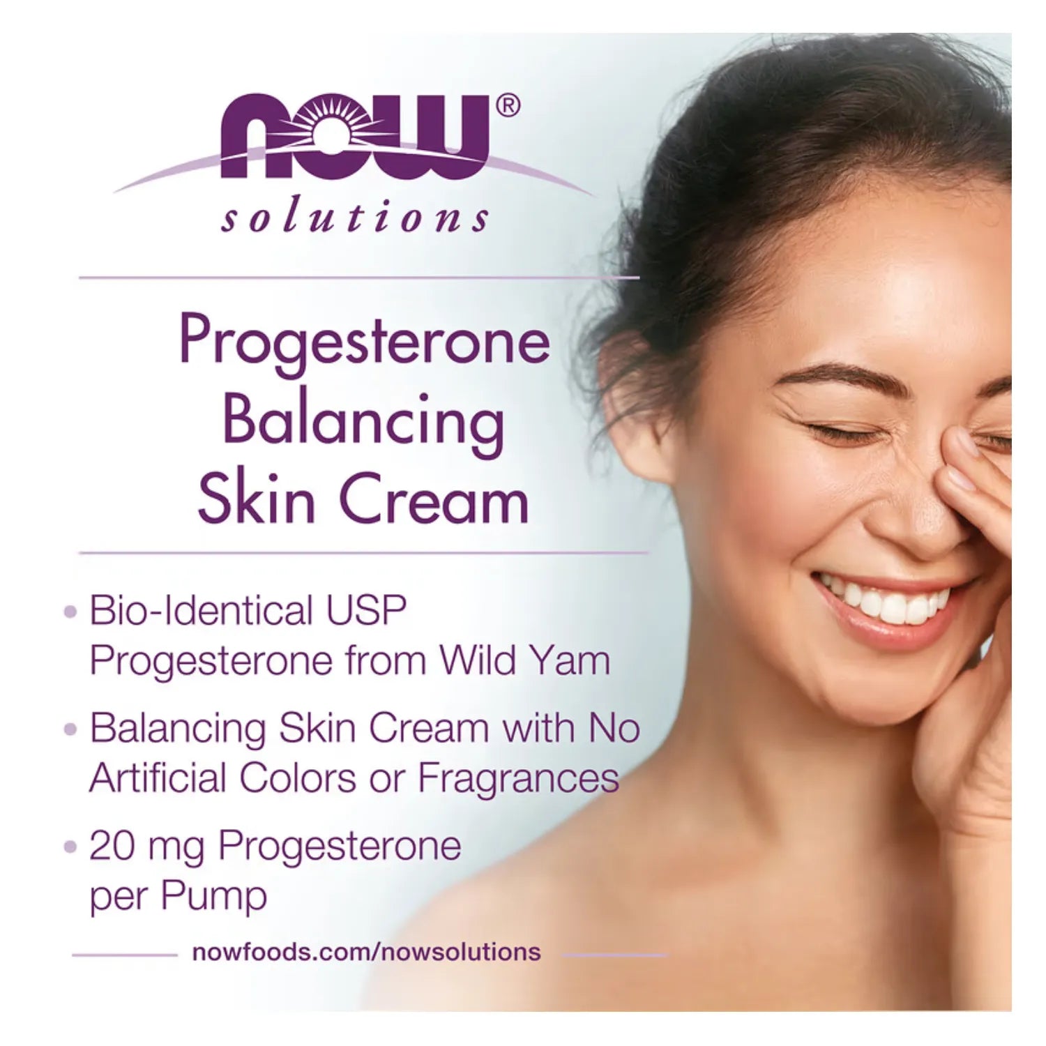 NOW FOODS SOLUTIONS CREMA EQUILIBRANTE PARA LA PIEL SFN