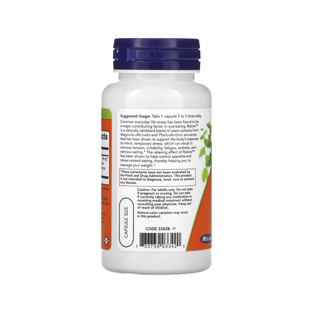 NOW FOODS RELORA 300MG 60VCAPS CONTROL ESTRES Y APETITO SFN