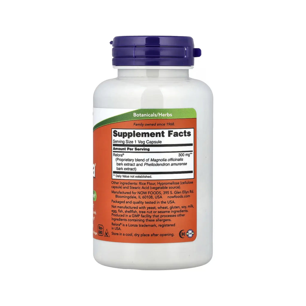 NOW FOODS RELORA 300MG CONTROL ESTRES, APETITO 120VCAPS SFN