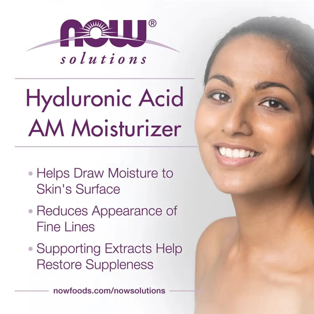 NOW FOODS SOLUTIONS HUMECTANTE DE ACIDO HIALURONICO 59ML SFN