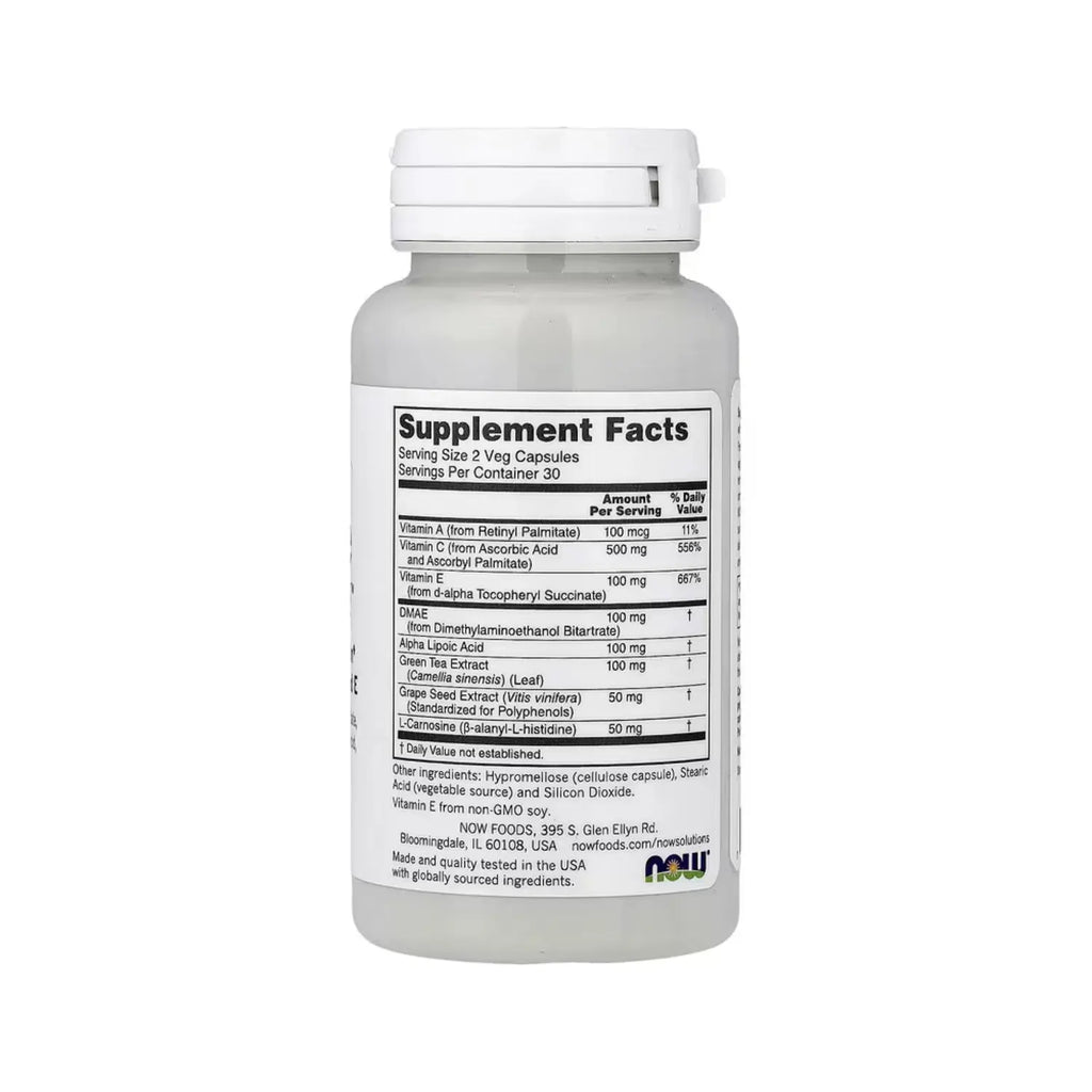 NOW FOODS WRINKLE RESCUE PROTECCIÓN ANTIOXIDANTE 60VCAPS SFN