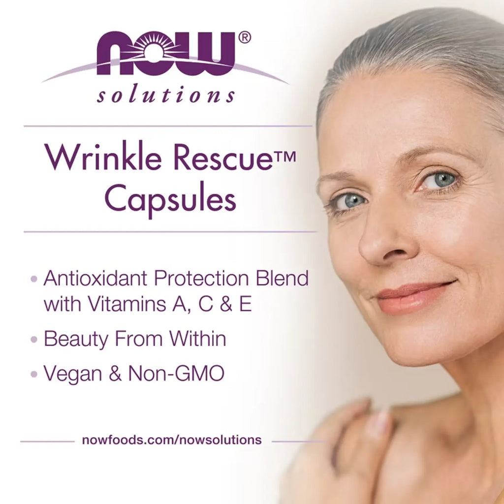 NOW FOODS WRINKLE RESCUE PROTECCIÓN ANTIOXIDANTE 60VCAPS SFN
