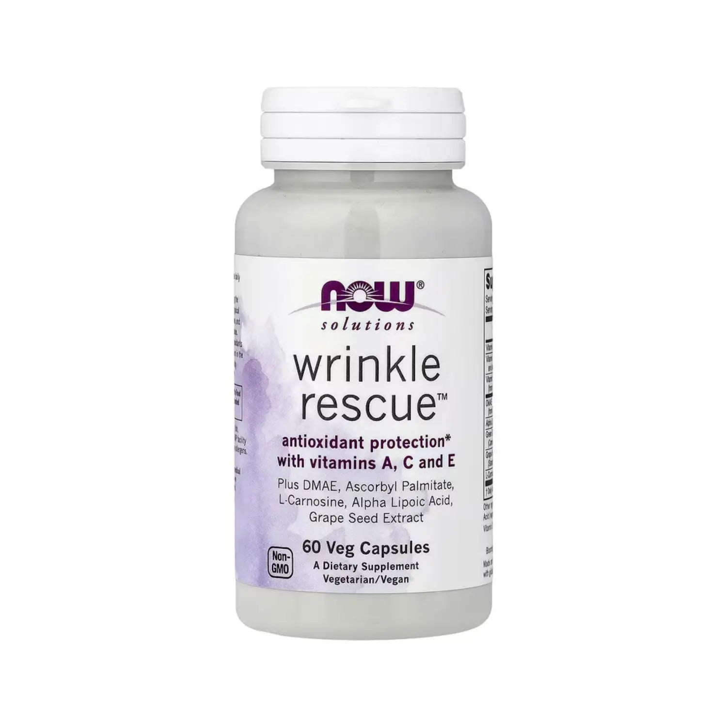 NOW FOODS WRINKLE RESCUE PROTECCIÓN ANTIOXIDANTE 60VCAPS SFN