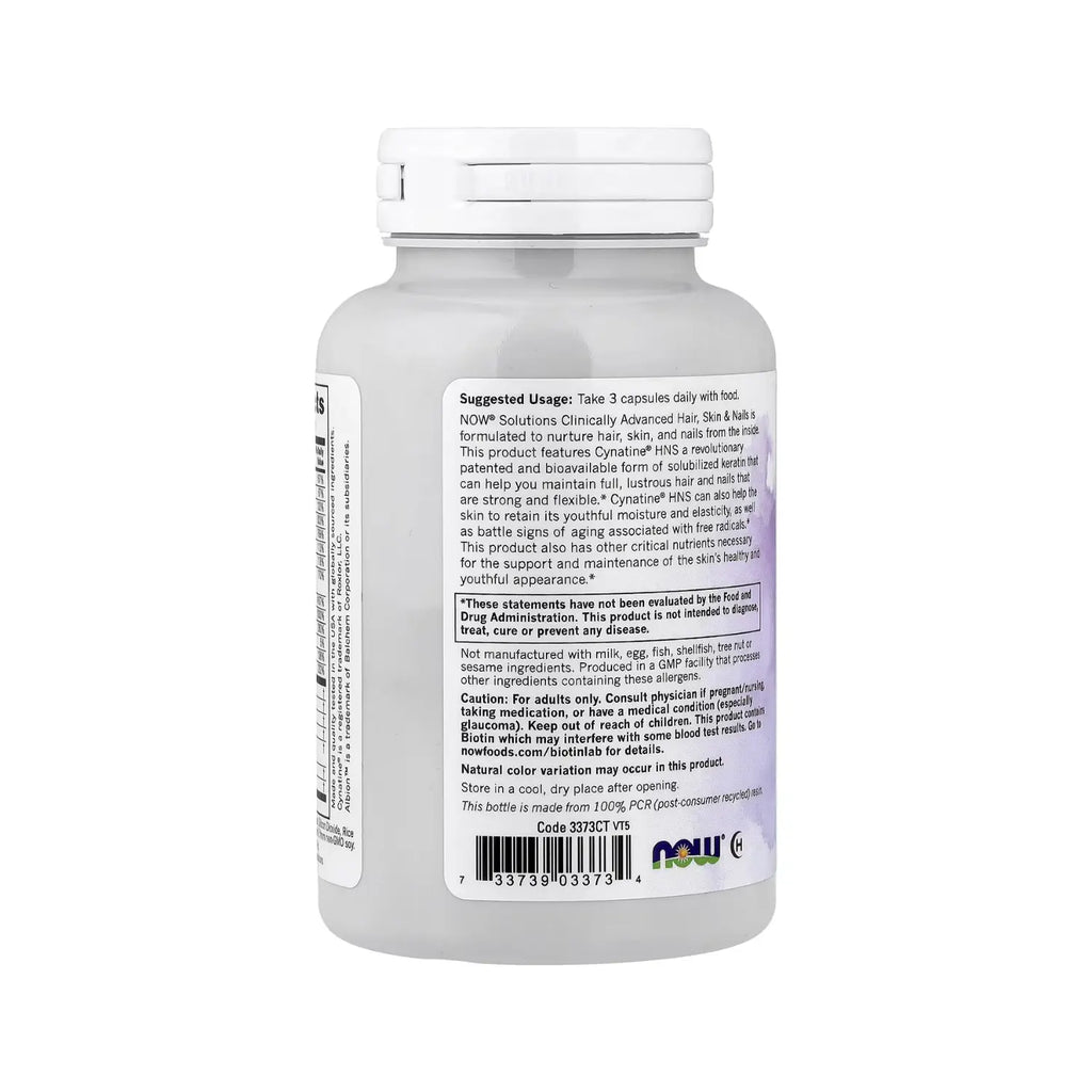 NOW FOODS SOLUTIONS CABELLO, PIEL Y UÑAS 90VCAPS SFN