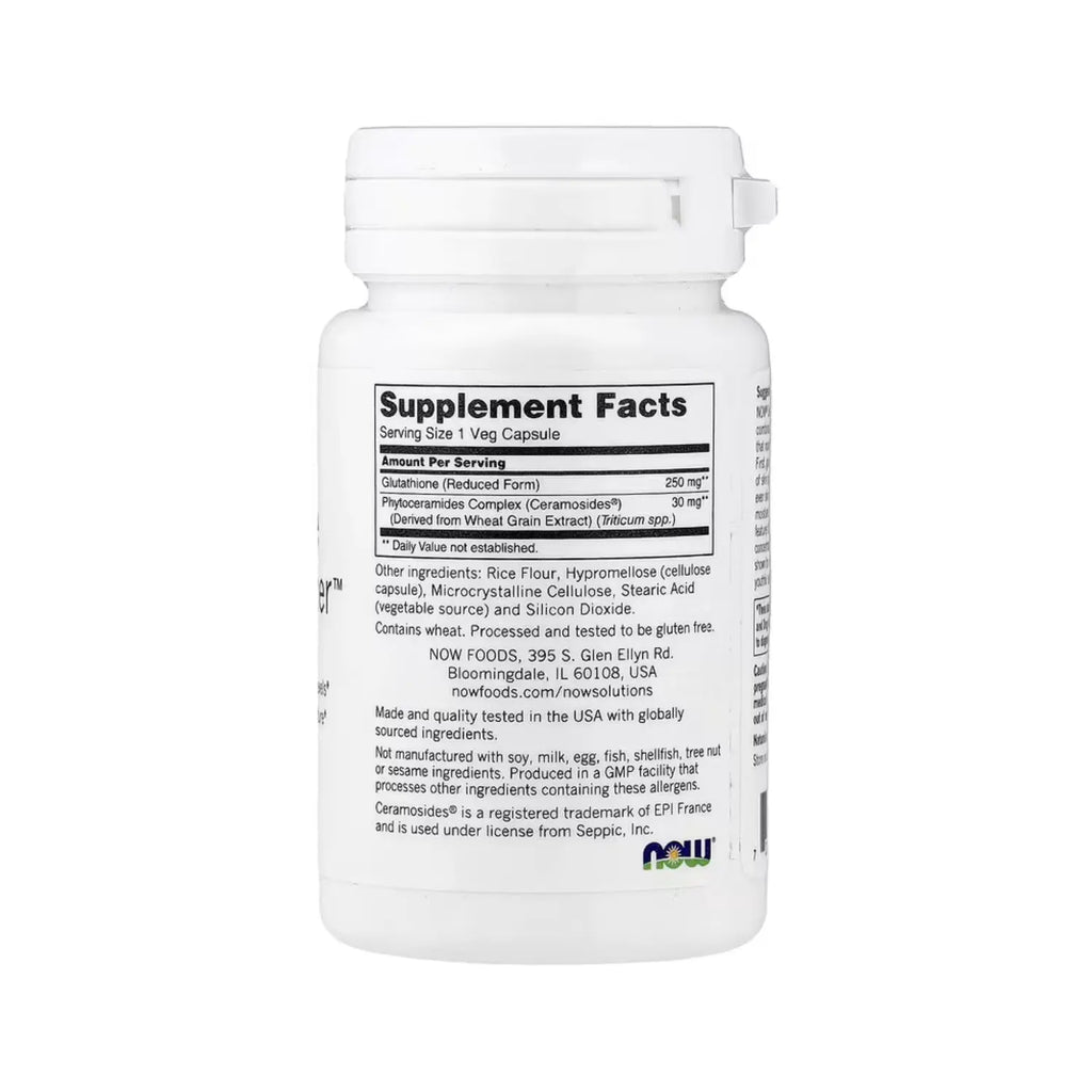 NOW SOLUTIONS ABRILLANTADOR DE PIEL C/GLUTATION 30VCAPS SFN