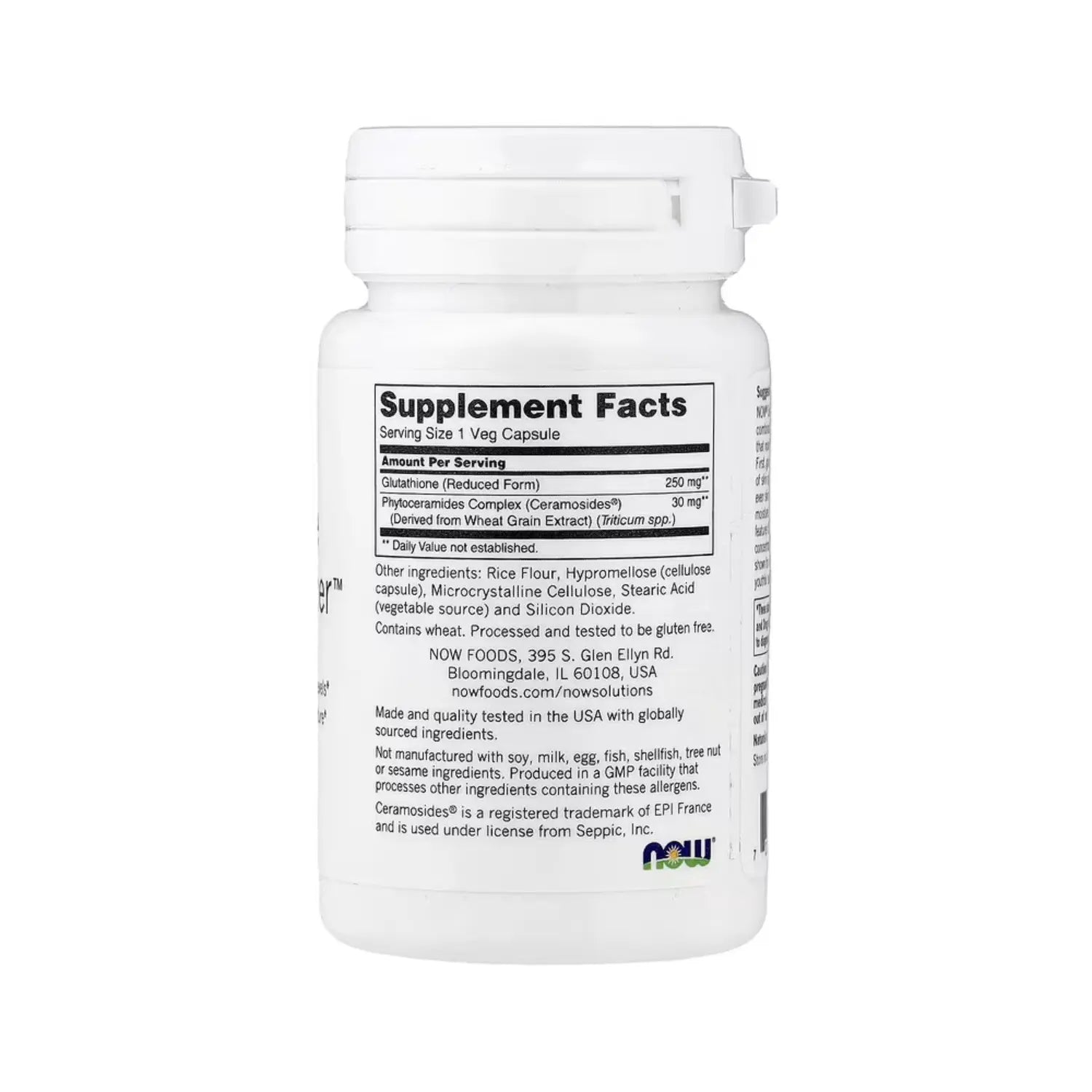 NOW SOLUTIONS ABRILLANTADOR DE PIEL C/GLUTATION 30VCAPS SFN