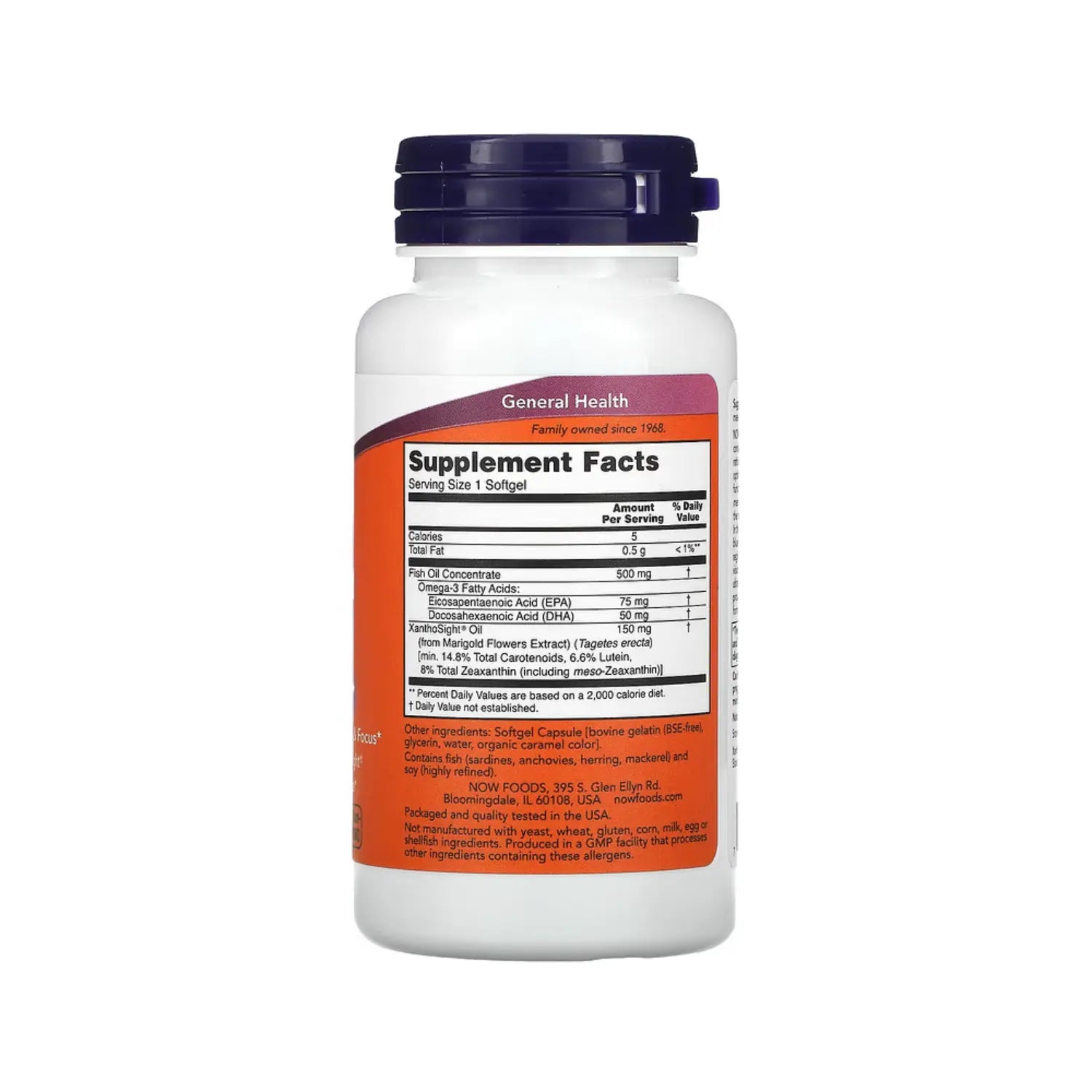 NOW FOODS VISION MACULAR PROTECCION LUZ AZUL 50SOFTGELS SFN