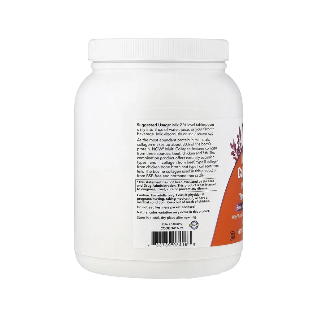 NOW FOODS MULTI COLLAGEN PWD (UNFLVR) 16 OZ