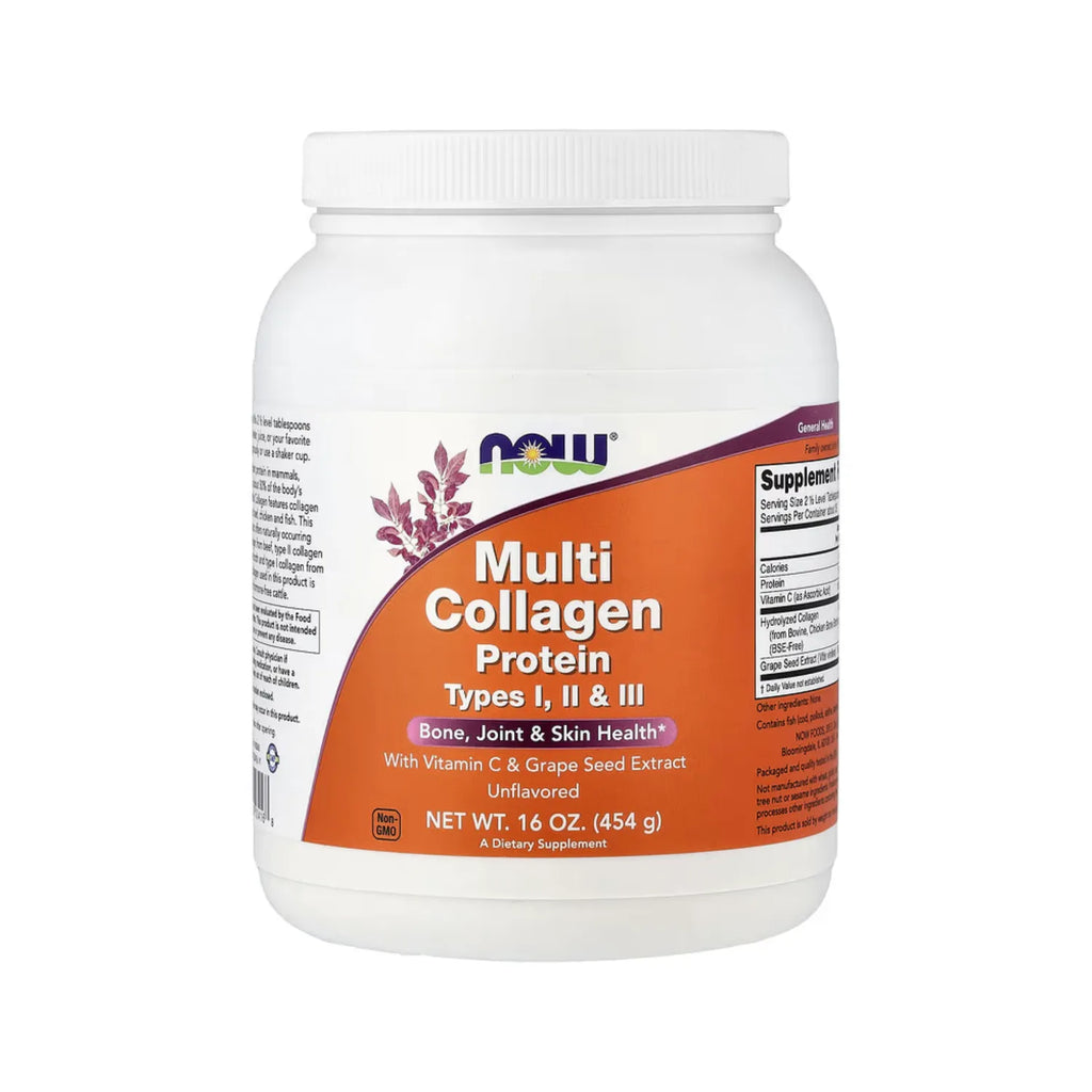 NOW FOODS MULTI COLLAGEN PWD (UNFLVR) 16 OZ