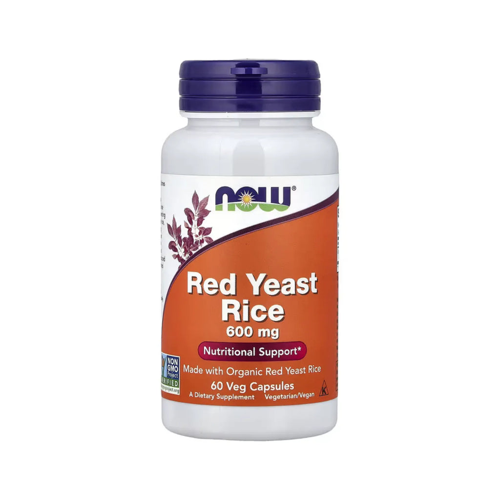 NOW FOODS RED YEAST RICE 600MG ORG 60 VCAPS