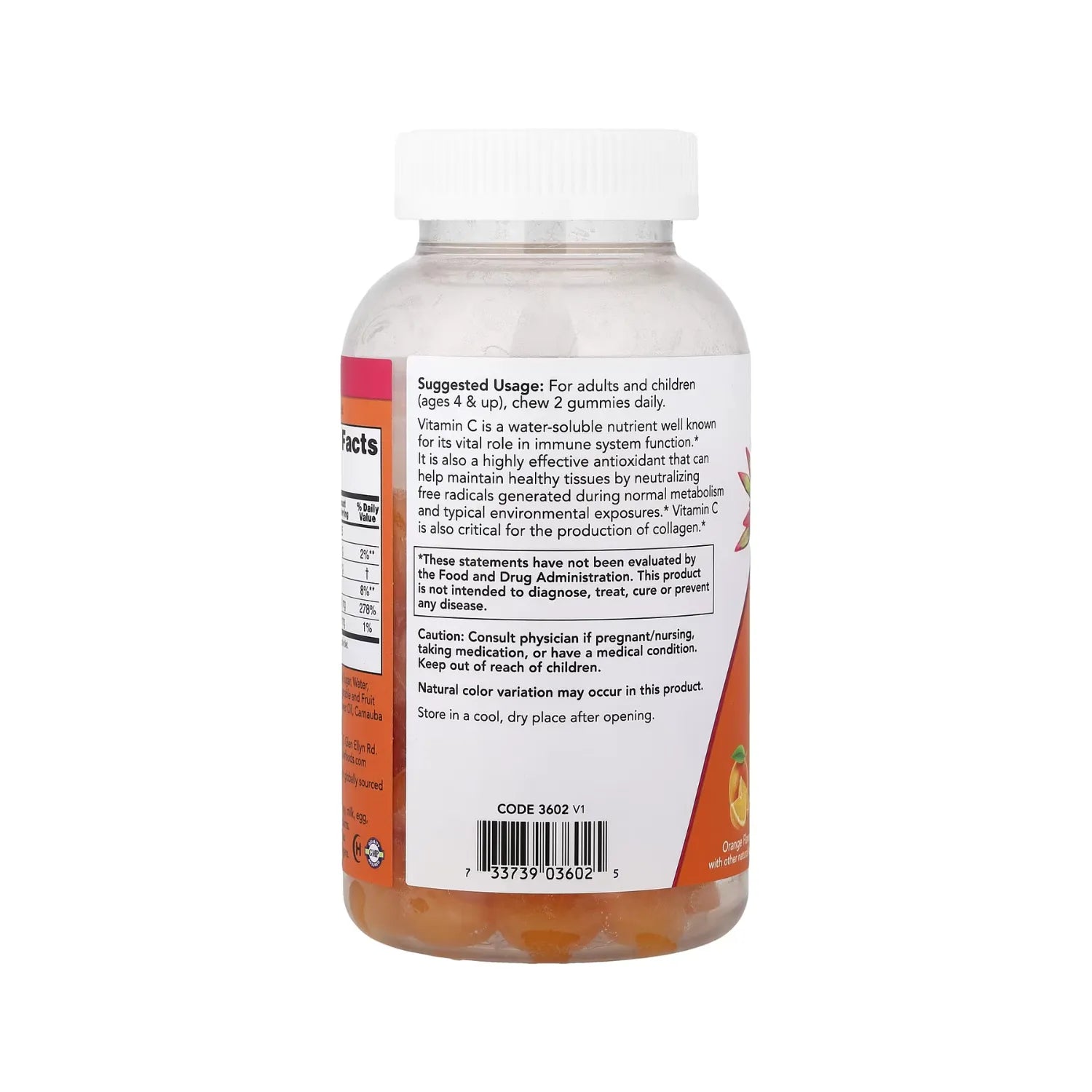 Now Foods Gomitas Con Vitamina C, 90 Gomitas (125 Mg Por Gomita)