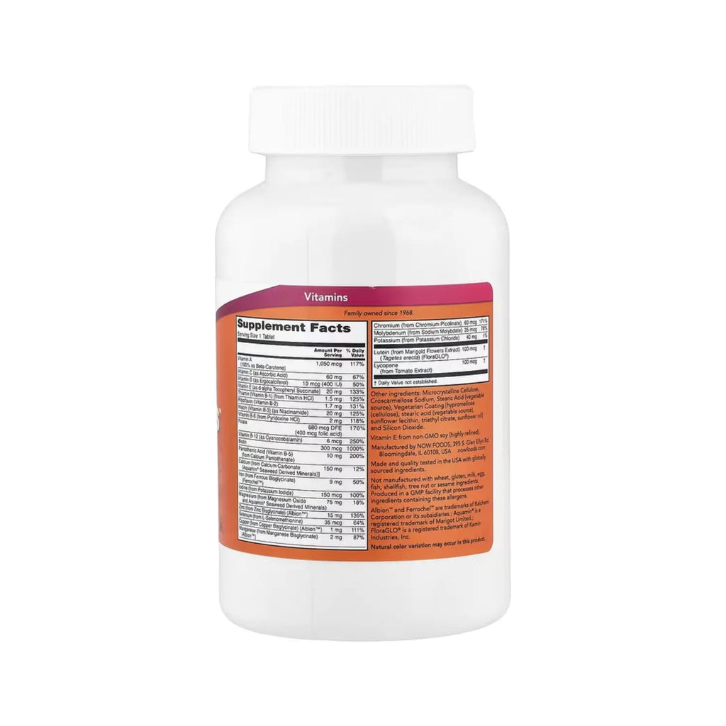 NOW FOODS DAILY VITS MULTIVITAMINICO Y MINERAL 250TABS SFN