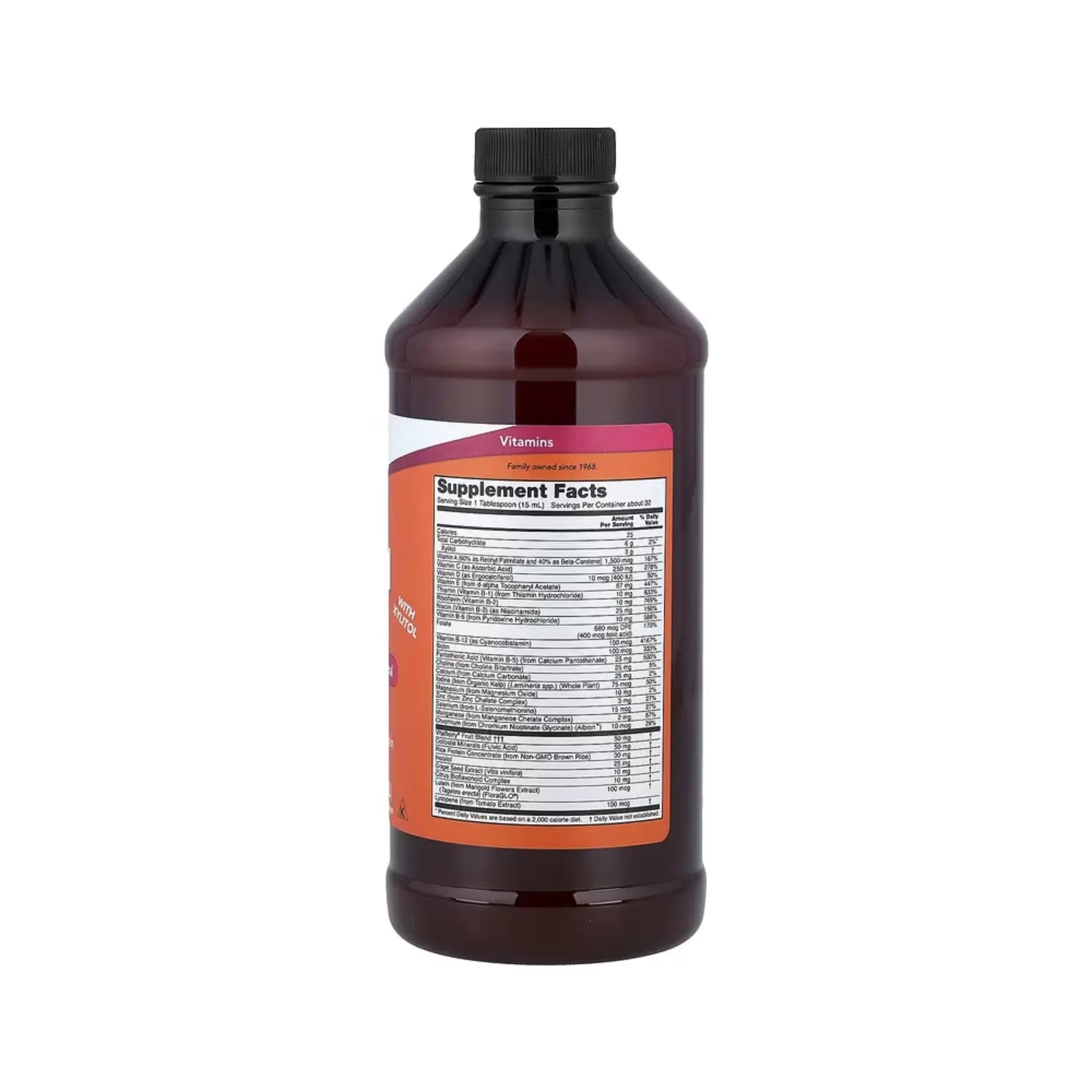 NOW FOODS MULTI LIQUIDO VITAMINAS Y MINERALES 473 ML SFN