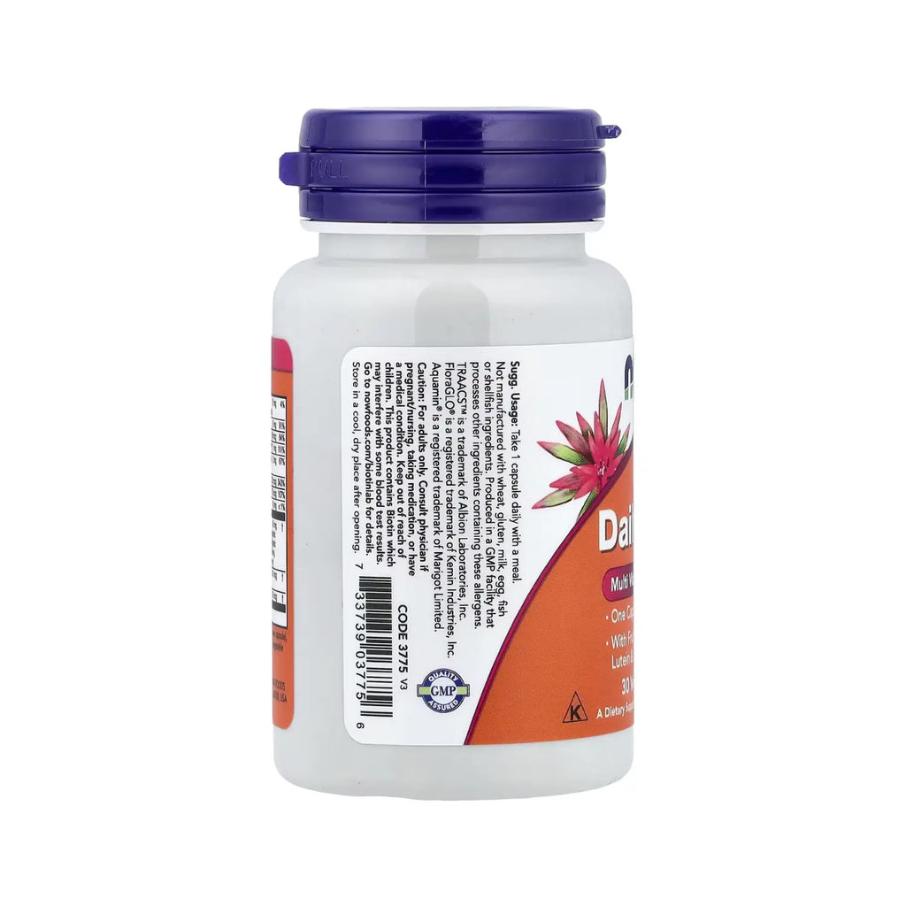 NOW FOODS DAILY VITS MULTIVITAMINAS Y MINERALES 30 VCAPS SFN