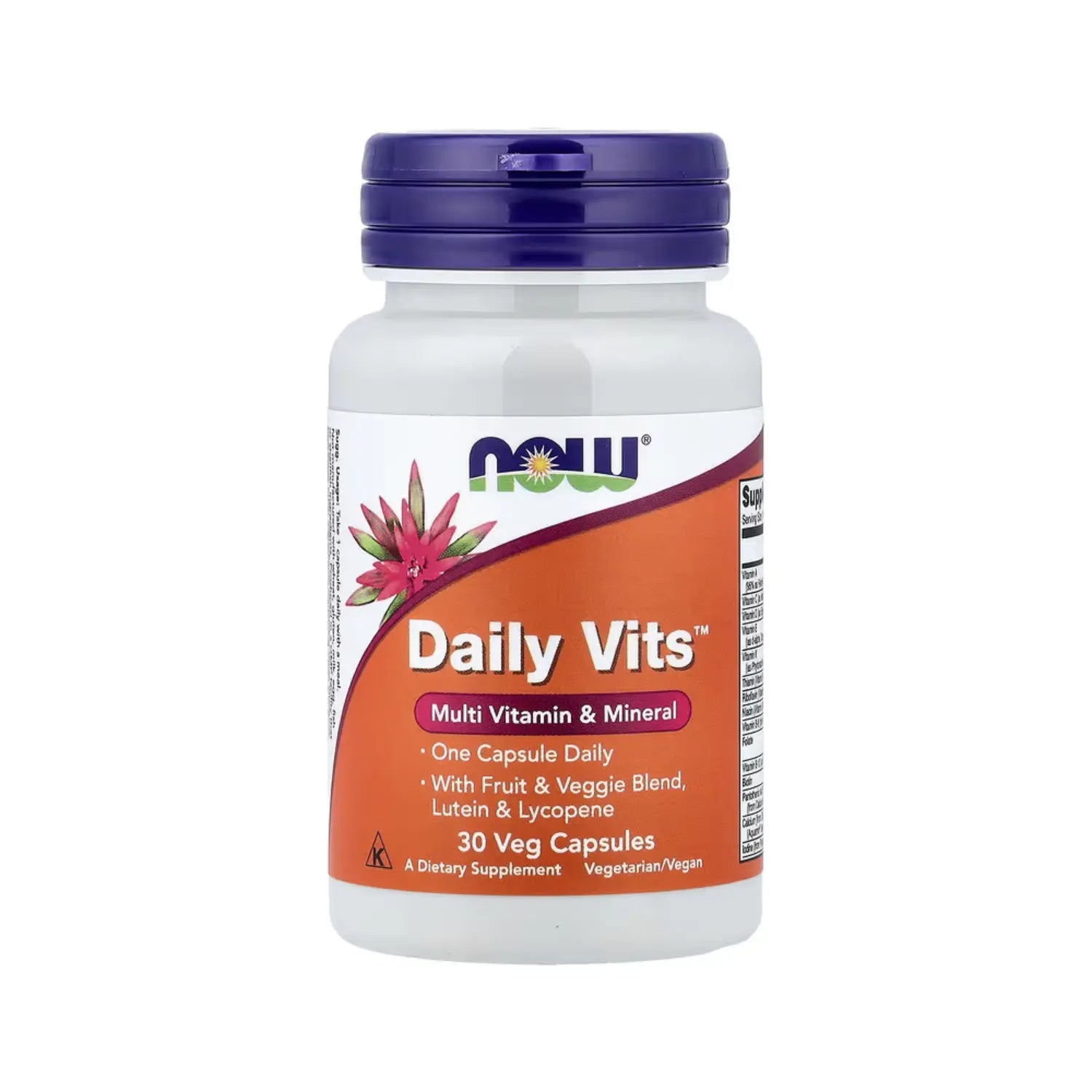 NOW FOODS DAILY VITS MULTIVITAMINAS Y MINERALES 30 VCAPS SFN