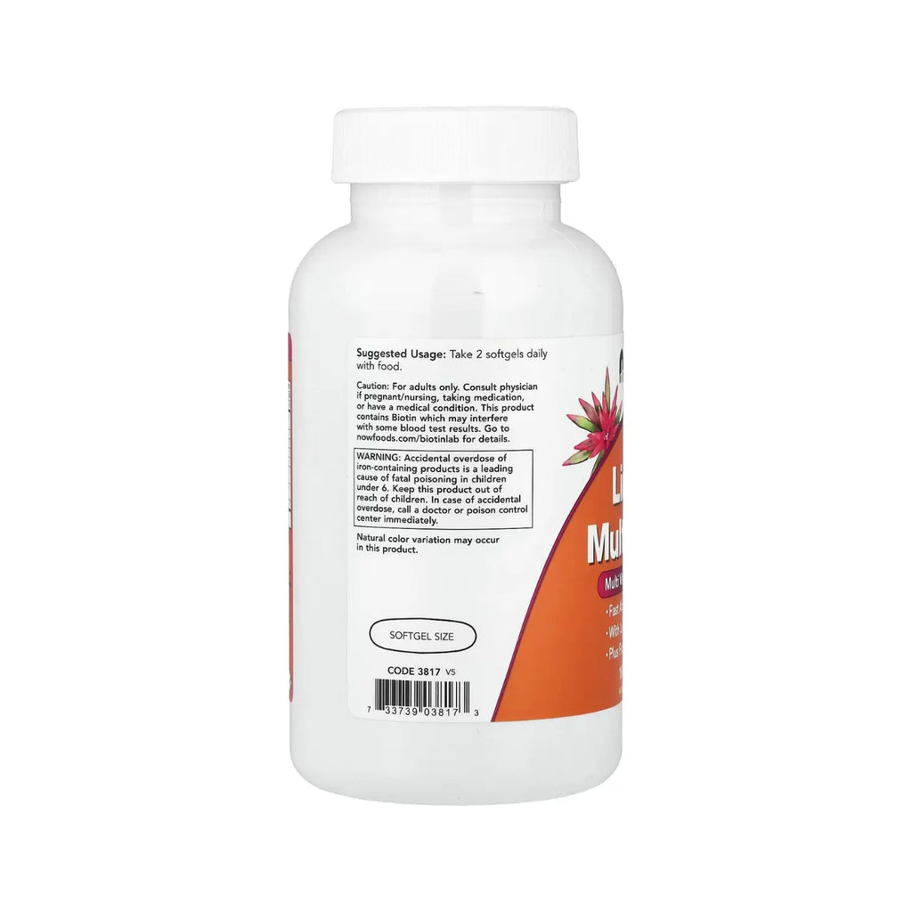 NOW FOODS MULTIGELES LIQUIDOS VIT Y MINERALES 180SOFTCAPS SFN