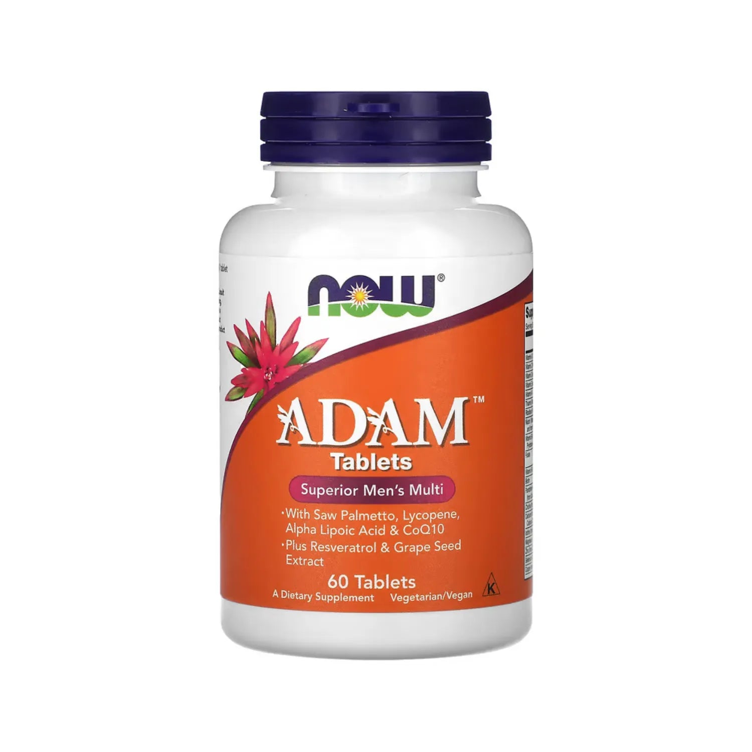 NOW FOODS ADAM MULTIVITAMINAS PARA HOMBRES 60 TABLETAS SFN