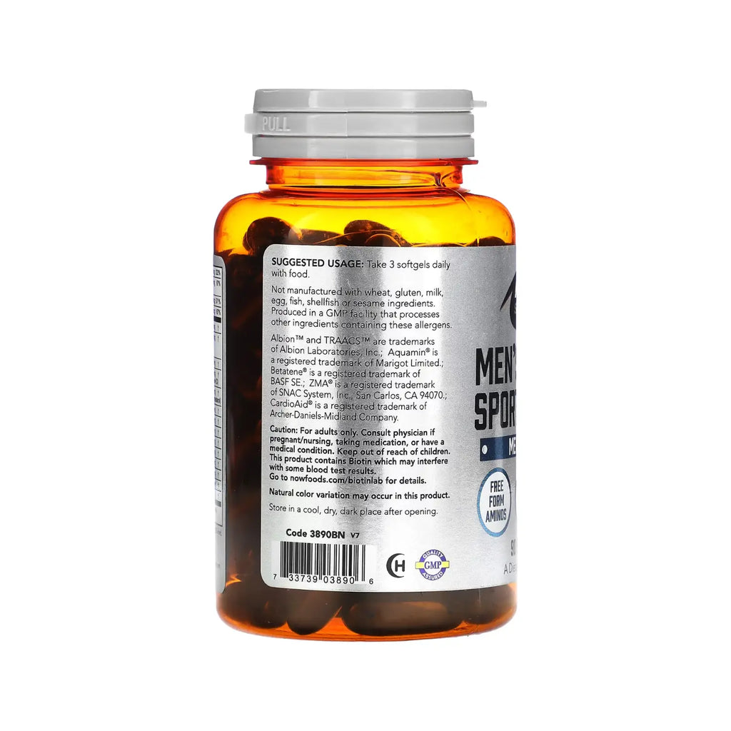 NOW FOODS MENS ACTIVE MULTIVITAMINICO 90SOFTCAPS SFN