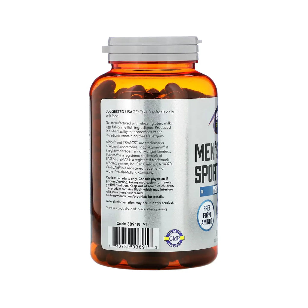 NOW FOODS MENS ACTIVE MULTIVITAMINICO 180SOFTCAPS SFN