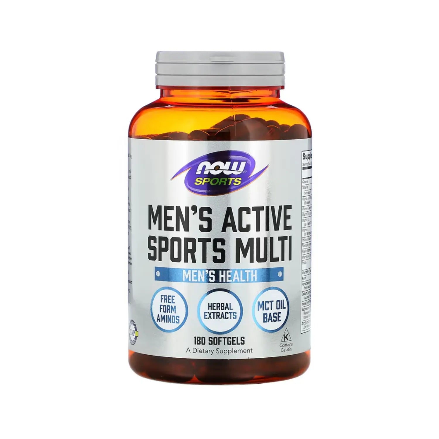 NOW FOODS MENS ACTIVE MULTIVITAMINICO 180SOFTCAPS SFN