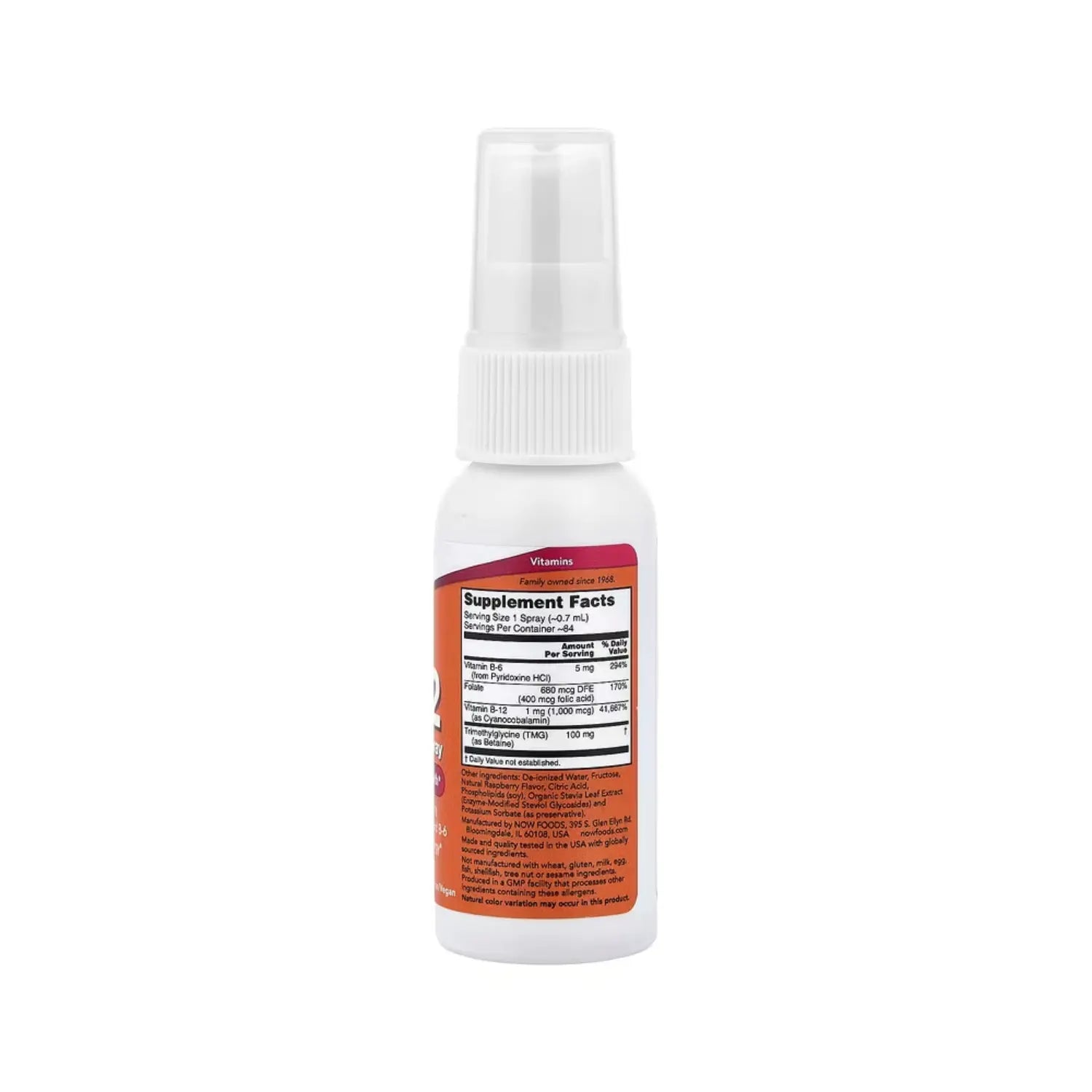 NOW FOODS SPRAY LIPOSOMAL B-12 1000MCG 59 ML SFN