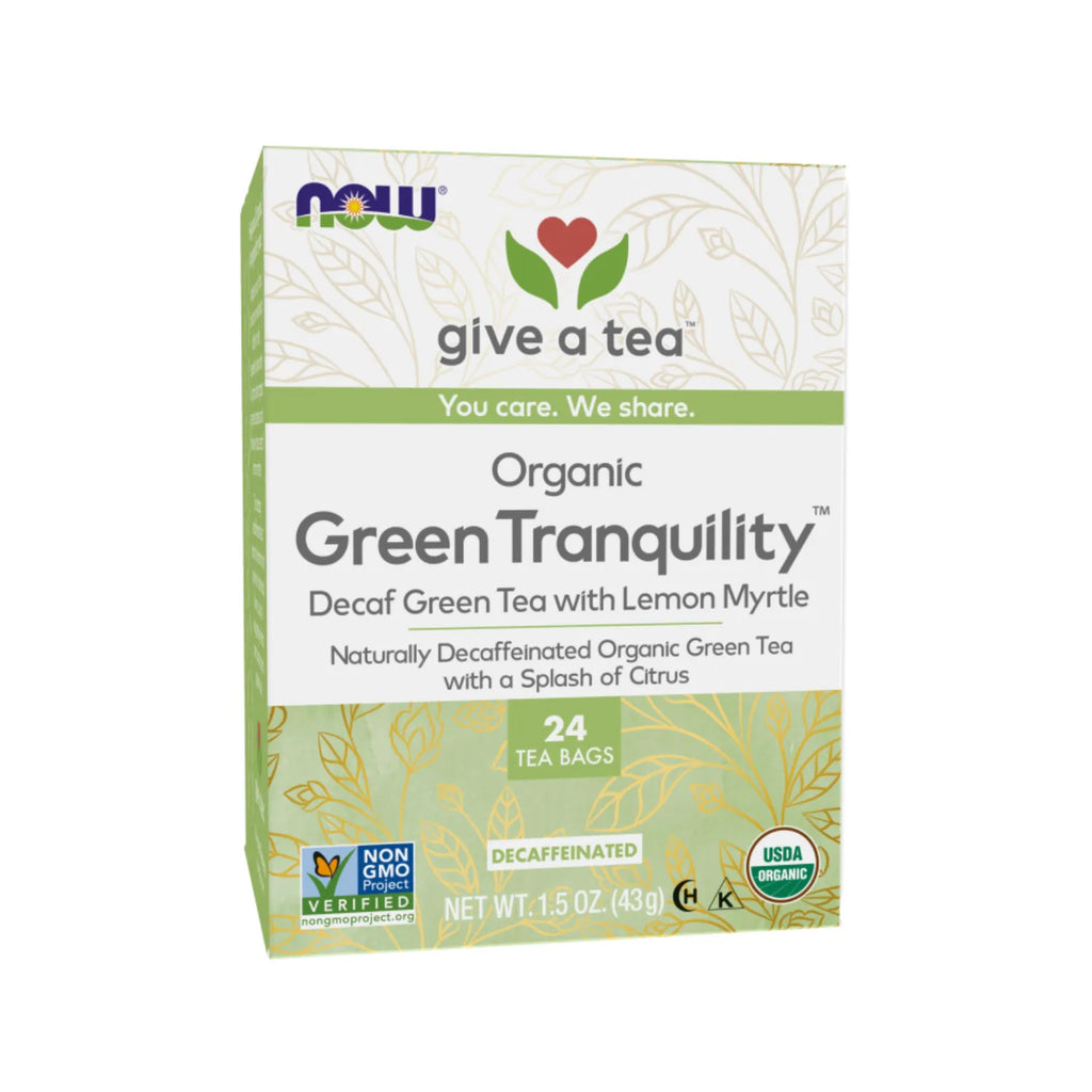 NOW FOODS GREEN TRANQUILITY TEA BAGS 24 BAGS