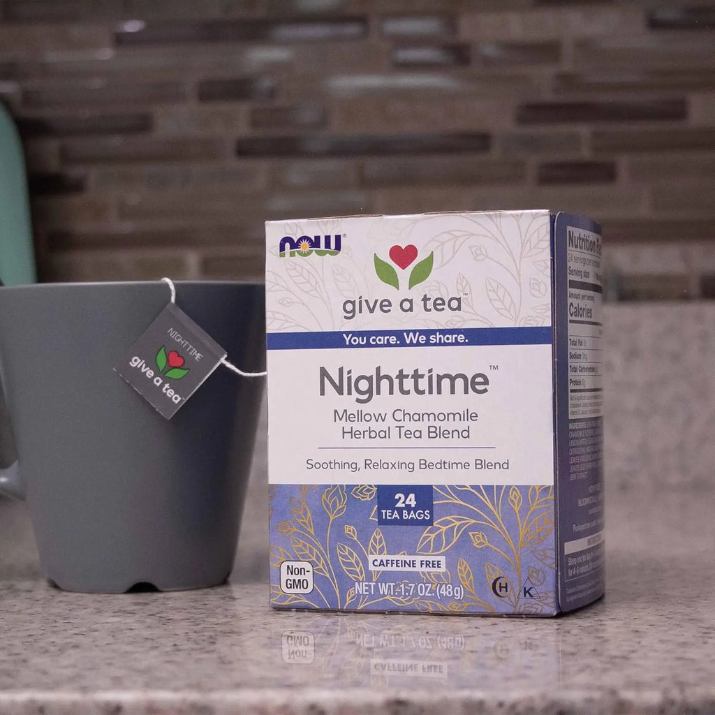 NOW FOODS REAL TEA PARA LA NOCHE 24 BOLSITAS 48G SFN
