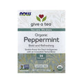 NOW FOODS TE DE MENTA ORGANICA 24 BOLSITAS DE TE SFN