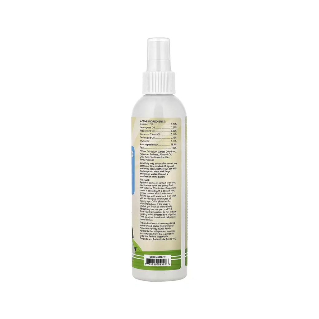 NOW FOODS NOW PETS FLEA & TICK SPRAY 8 OZ