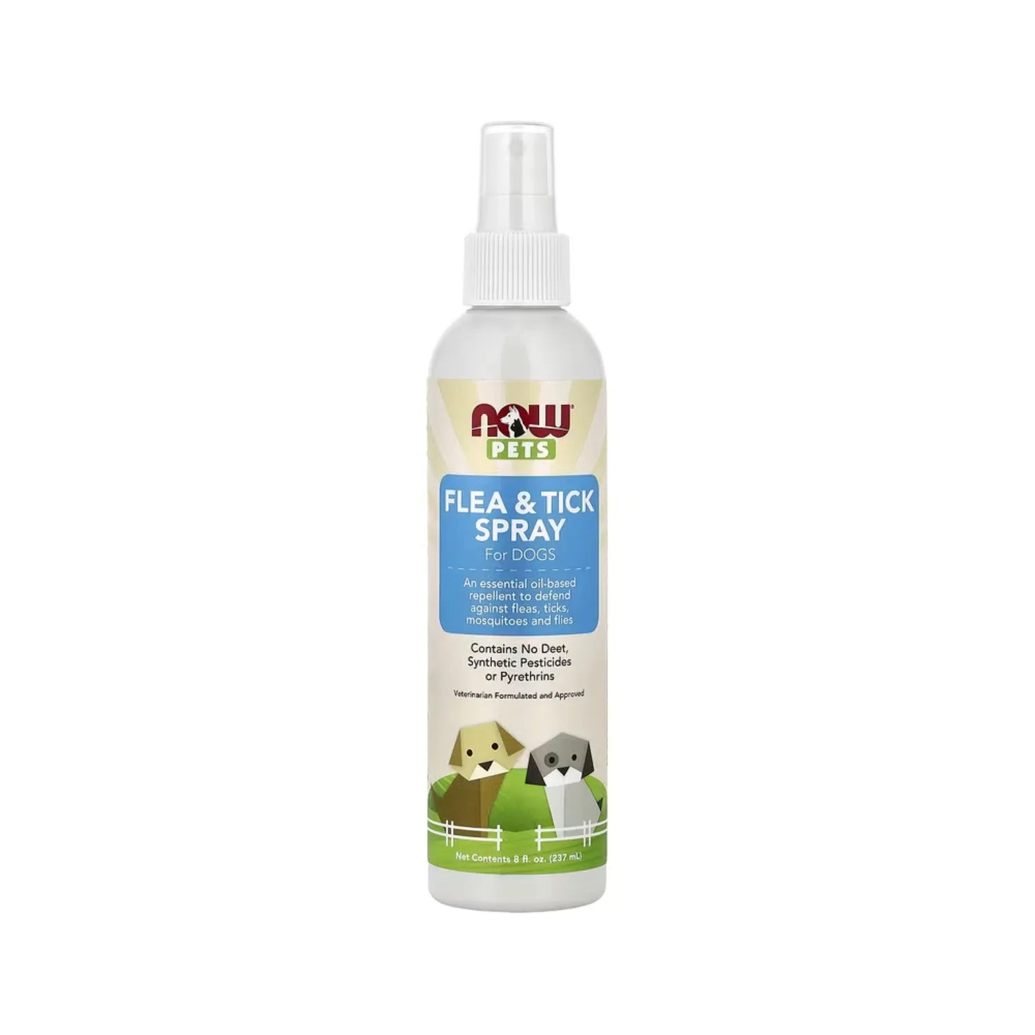 NOW FOODS NOW PETS FLEA & TICK SPRAY 8 OZ