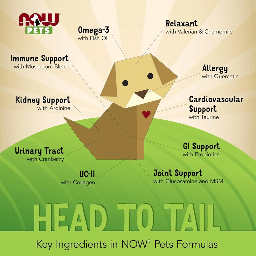 NOW FOODS PETS RELAJANTE PARA PERROS Y GATOS 90 TABS SFN