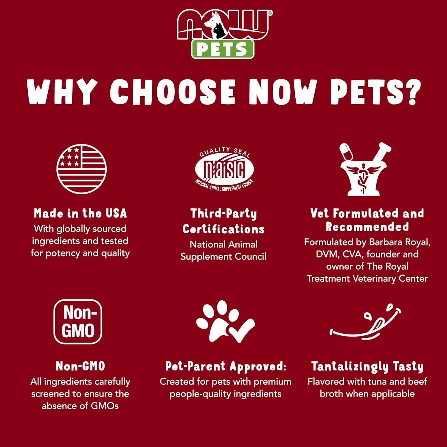 NOW FOODS PETS RELAJANTE PARA PERROS Y GATOS 90 TABS SFN