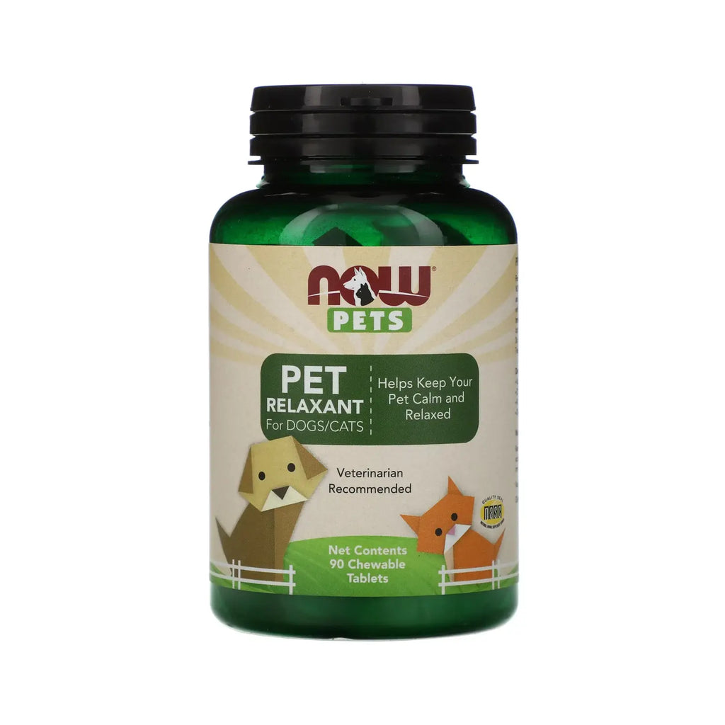NOW FOODS PETS RELAJANTE PARA PERROS Y GATOS 90 TABS SFN