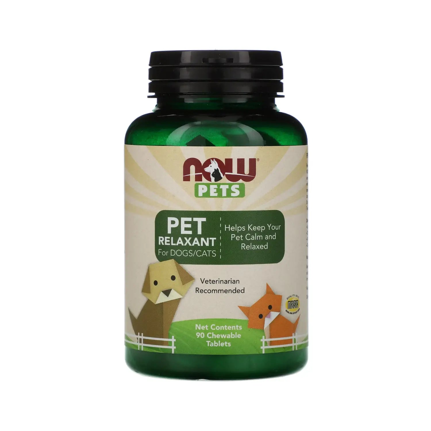 NOW FOODS PETS RELAJANTE PARA PERROS Y GATOS 90 TABS SFN