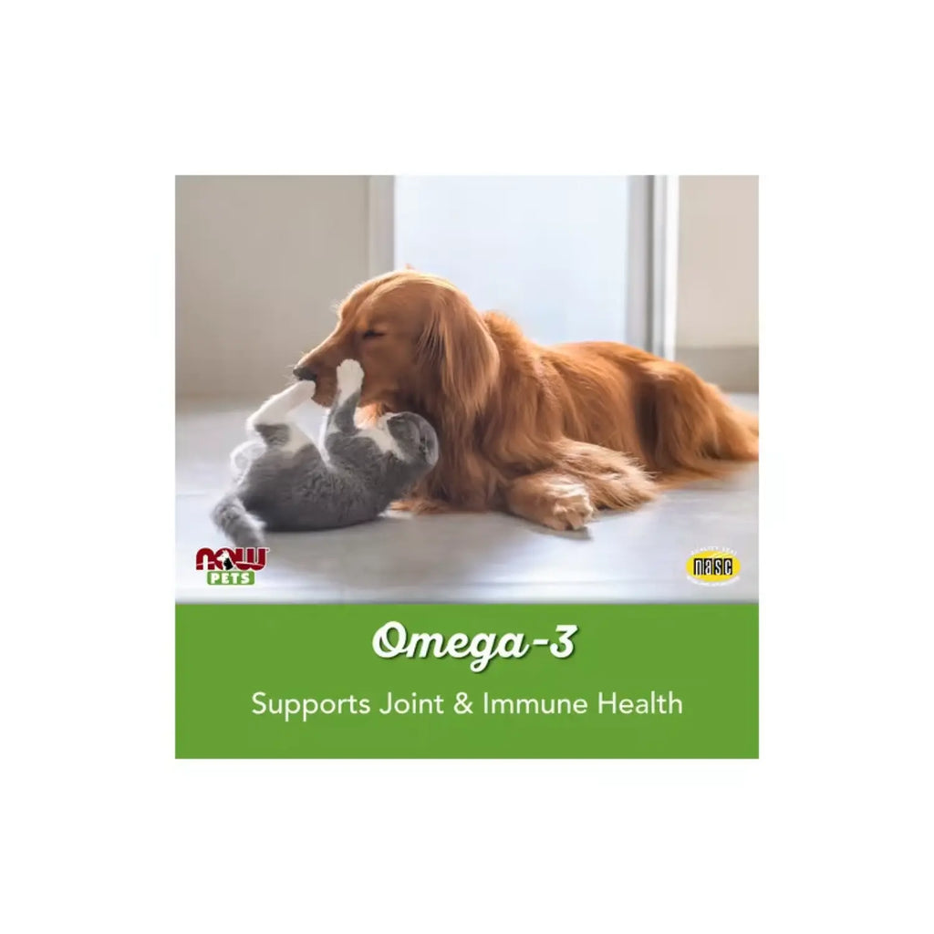 NOW FOODS, PETS, OMEGA-3 PARA PERROS/GATOS 180 CÁPSULAS SFN