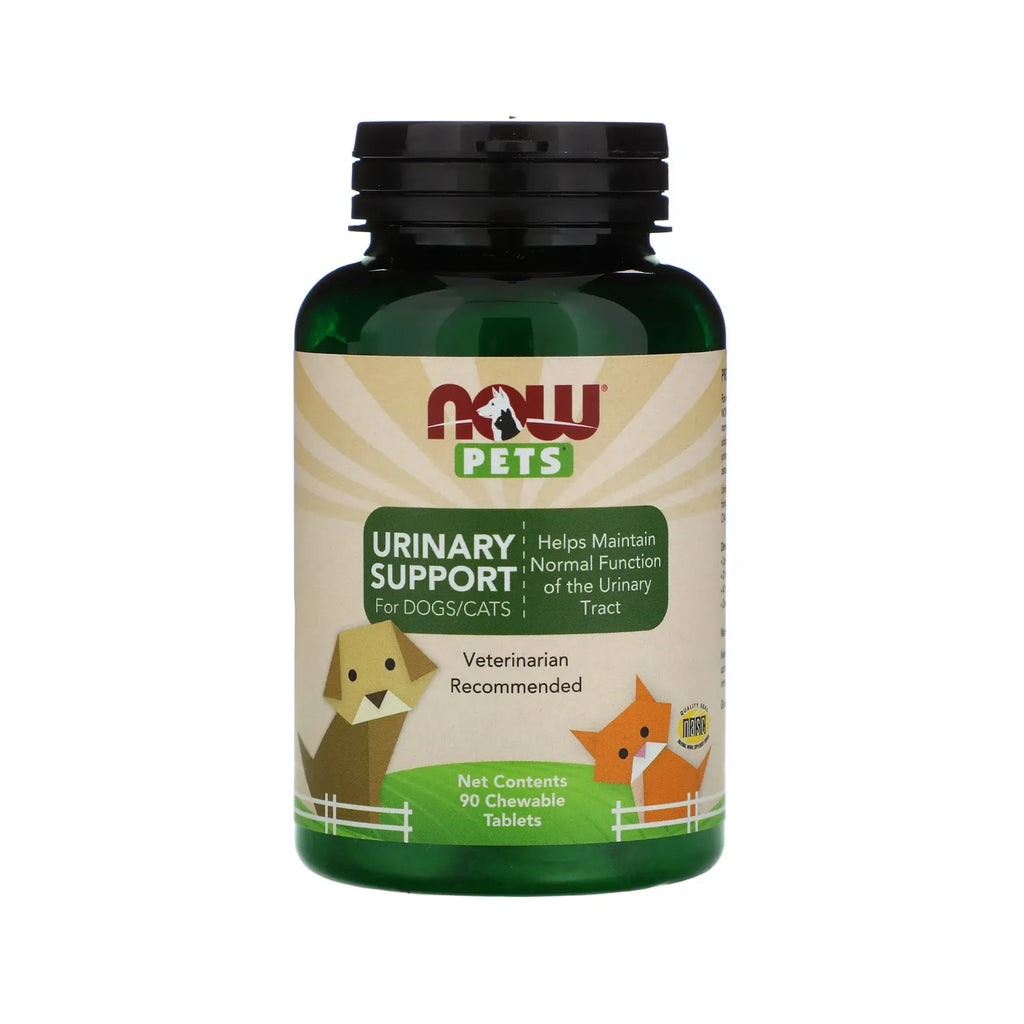 NOW FOODS, PETS, APOYO URINARIO P/ PERROS/GATOS 90TABTAS SFN