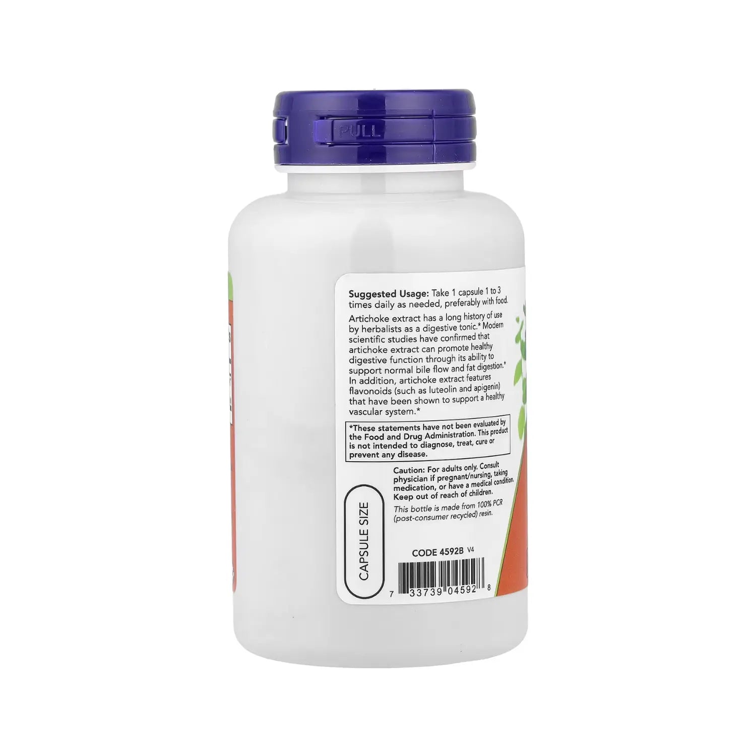 NOW Foods, Extracto de alcachofa, 450 mg, 90 vegcaps sfn