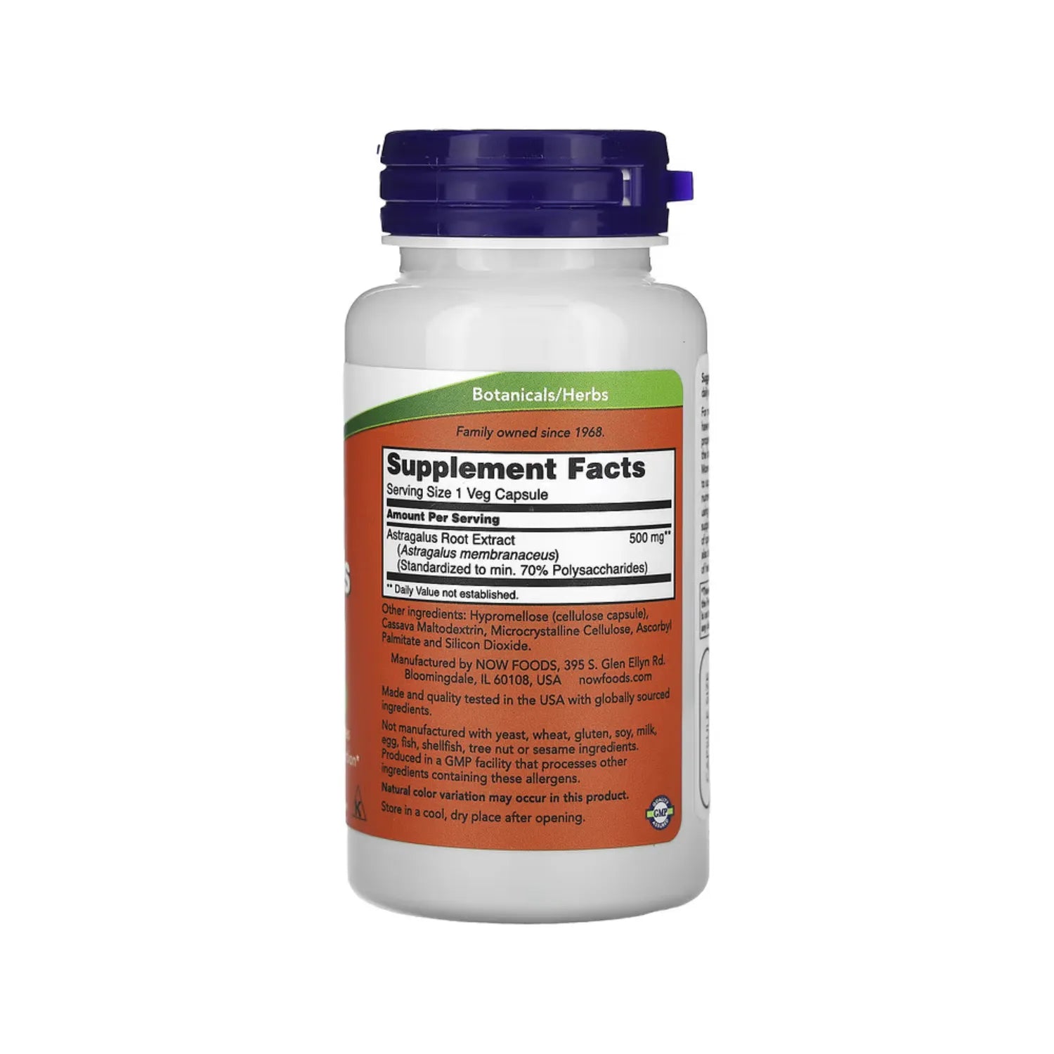 NOW FOODS EXTRACTO DE ASTRÁGALO, 500 MG, 90 VEG CAPS SFN
