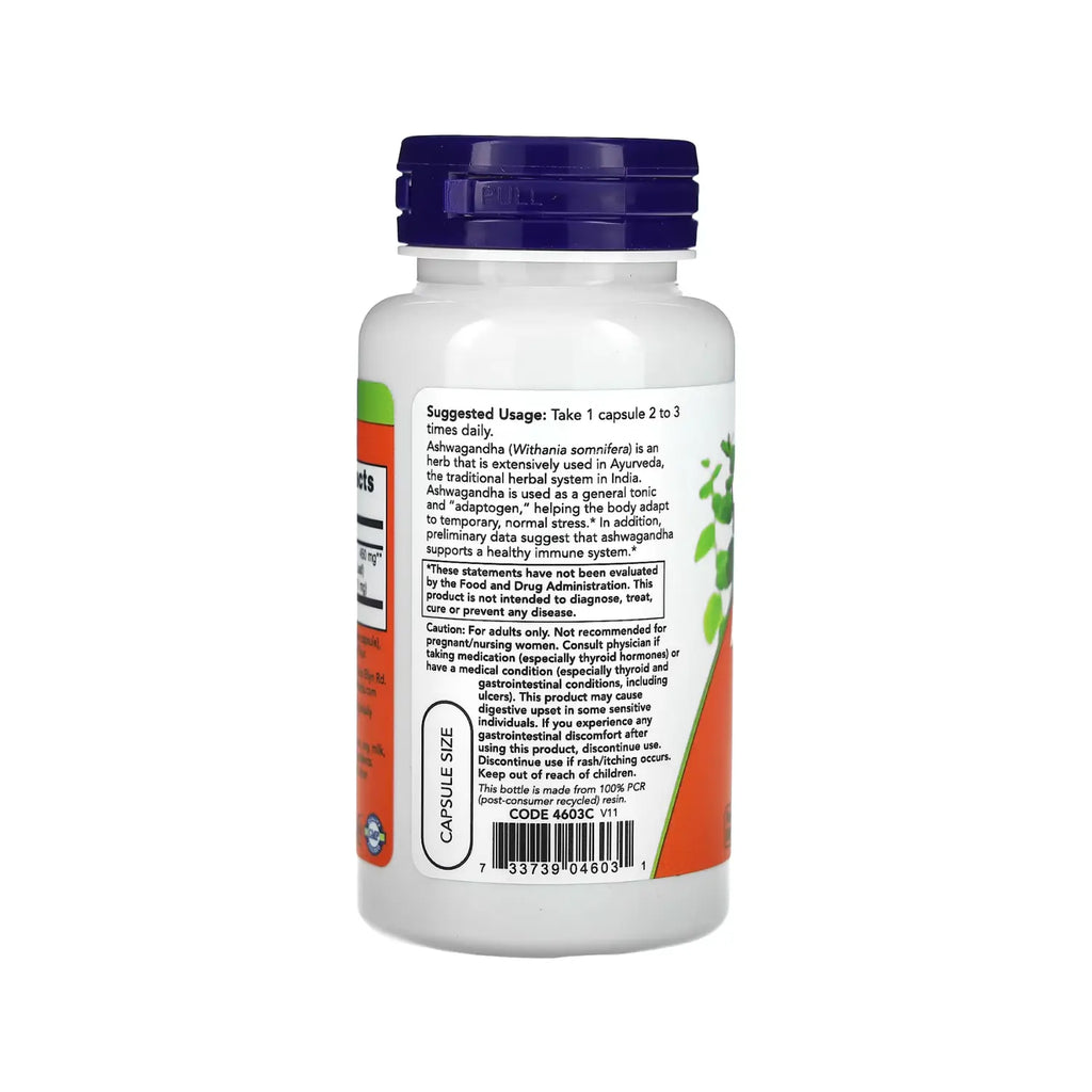 NOW FOODS ASHWANDHA RELAJANTE 450MG 90 VEGCAPS SFN