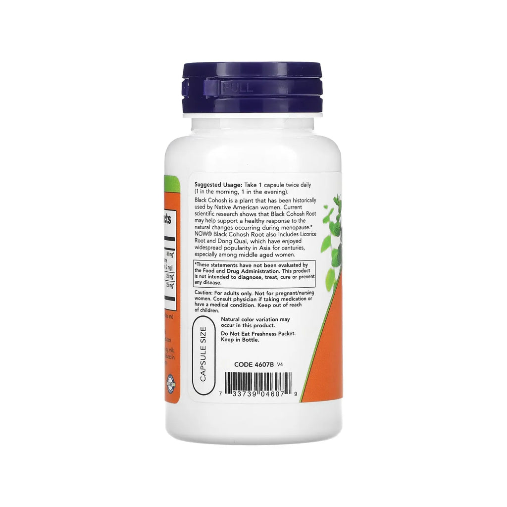 NOW FOODS BLACK COHOSH 80mg 90 VCAPS